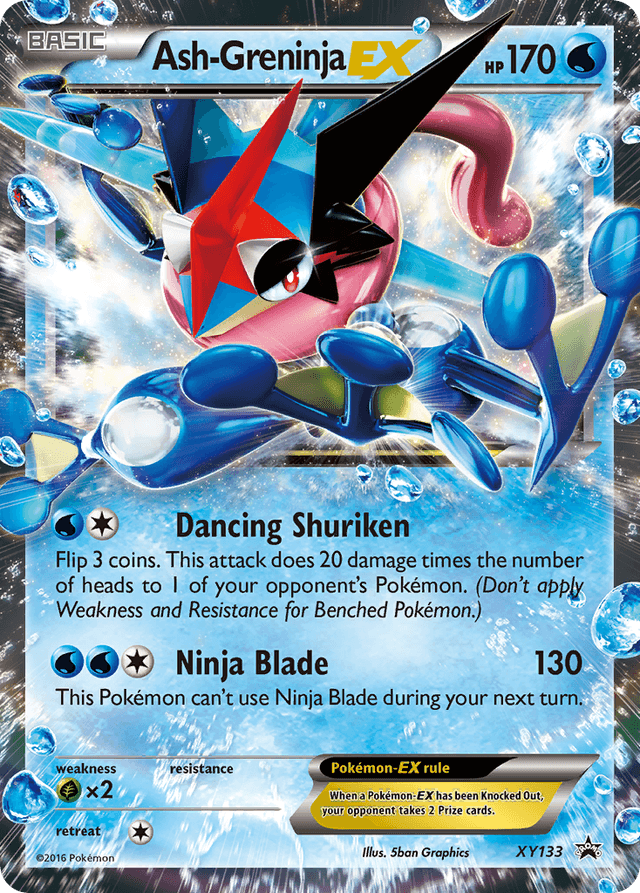 Carta Ash-Greninja-EX XY133/211 do set XY Black Star Promos — Pokémon TCG | Bynx