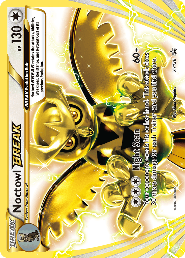 Carta Noctowl BREAK XY136/211 do set XY Black Star Promos — Pokémon TCG | Bynx
