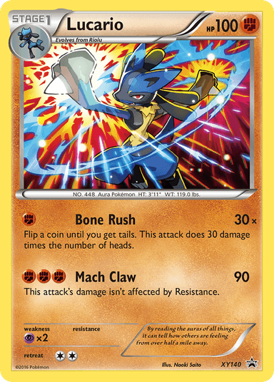 Carta Lucario XY140/211 do set XY Black Star Promos — Pokémon TCG | Bynx