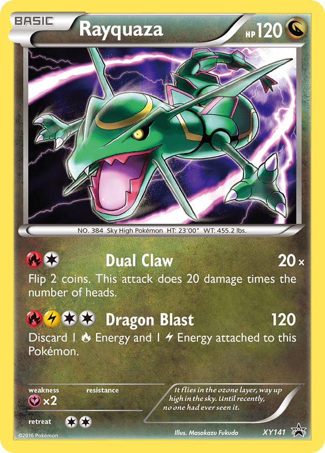 Carta Rayquaza XY141/211 do set XY Black Star Promos — Pokémon TCG | Bynx