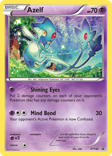 Carta Azelf XY142/211 do set XY Black Star Promos — Pokémon TCG | Bynx