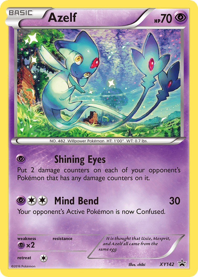 Carta Azelf XY142/211 do set XY Black Star Promos — Pokémon TCG | Bynx