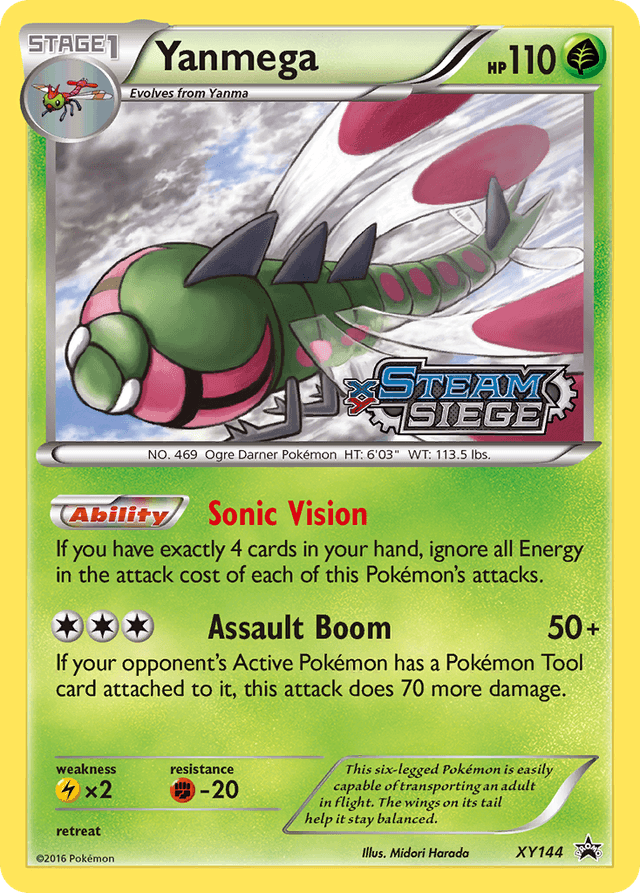 Carta Yanmega XY144/211 do set XY Black Star Promos — Pokémon TCG | Bynx