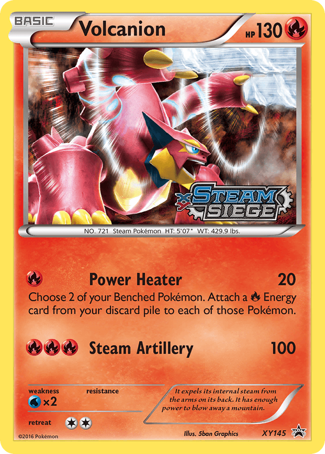Carta Volcanion XY145/211 do set XY Black Star Promos — Pokémon TCG | Bynx