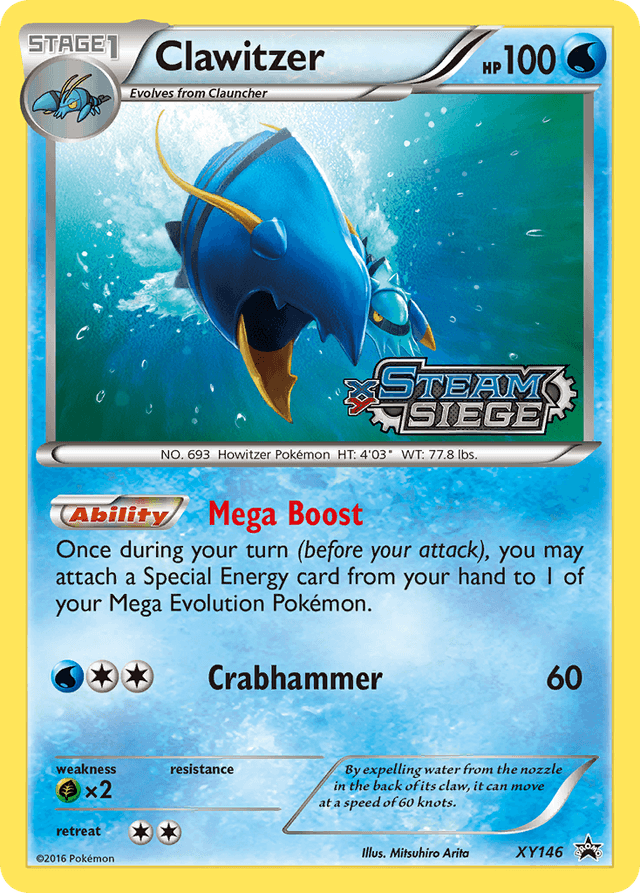 Carta Clawitzer XY146/211 do set XY Black Star Promos — Pokémon TCG | Bynx