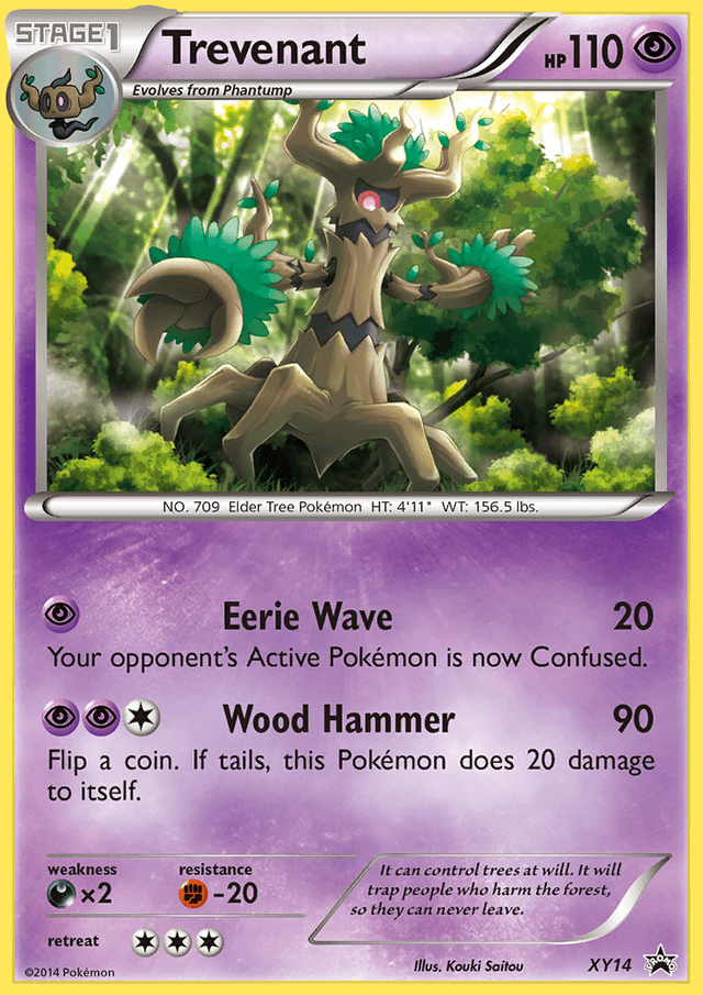 Carta Trevenant XY14/211 do set XY Black Star Promos — Pokémon TCG | Bynx