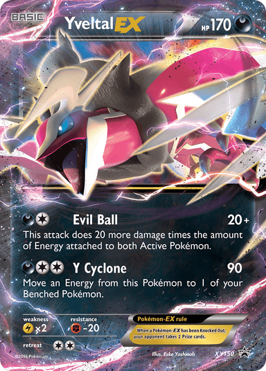 Carta Yveltal-EX XY150/211 do set XY Black Star Promos — Pokémon TCG | Bynx