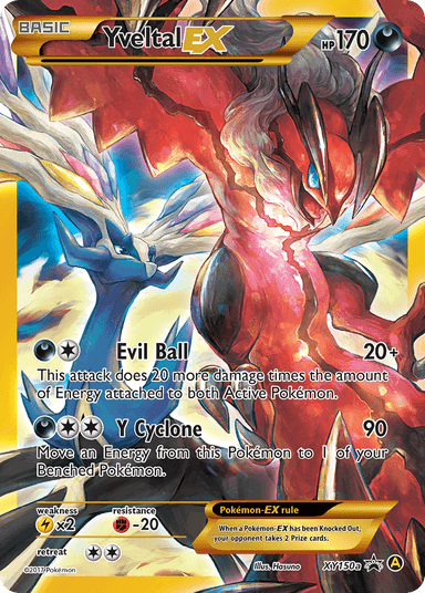 Carta Yveltal-EX XY150a/211 do set XY Black Star Promos — Pokémon TCG | Bynx