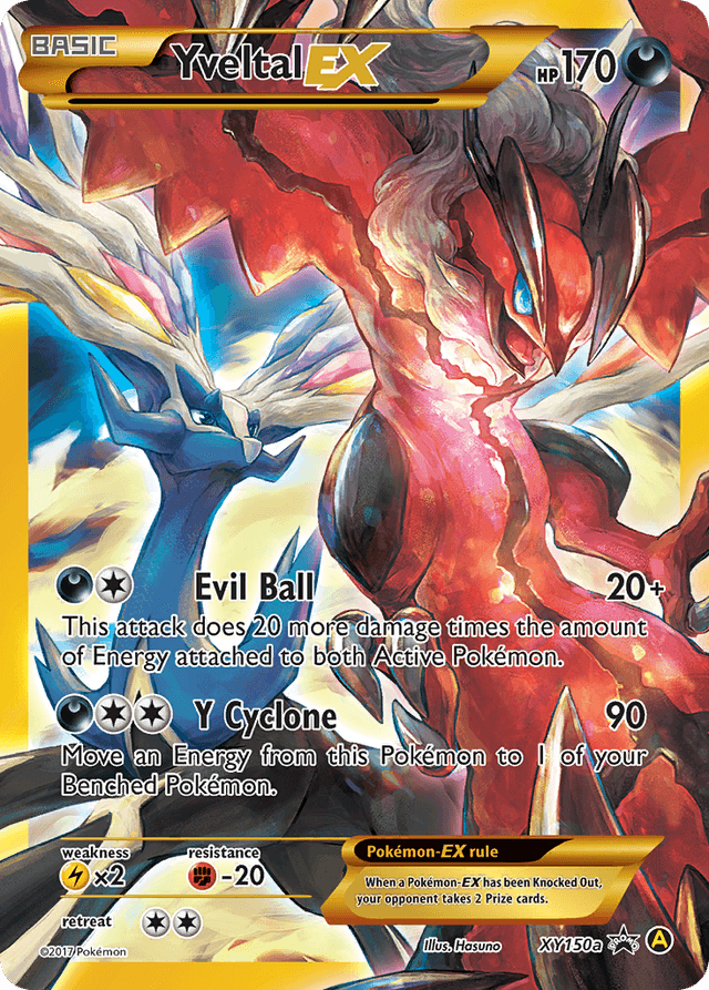 Carta Yveltal-EX XY150a/211 do set XY Black Star Promos — Pokémon TCG | Bynx