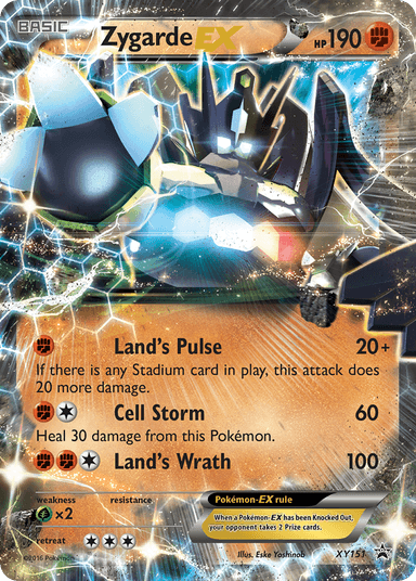 Carta Zygarde-EX XY151/211 do set XY Black Star Promos — Pokémon TCG | Bynx