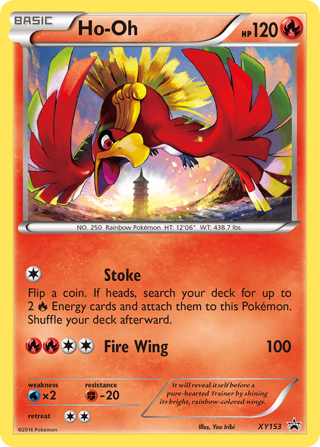 Carta Ho-Oh XY153/211 do set XY Black Star Promos — Pokémon TCG | Bynx