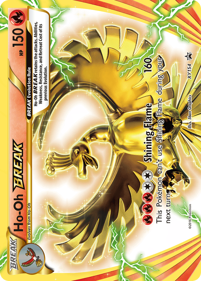 Carta Ho-Oh BREAK XY154/211 do set XY Black Star Promos — Pokémon TCG | Bynx