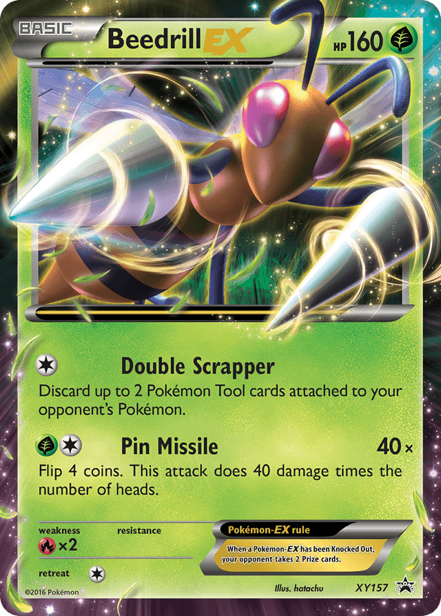 Carta Beedrill-EX XY157/211 do set XY Black Star Promos — Pokémon TCG | Bynx