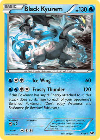 Carta Black Kyurem XY160/211 do set XY Black Star Promos — Pokémon TCG | Bynx