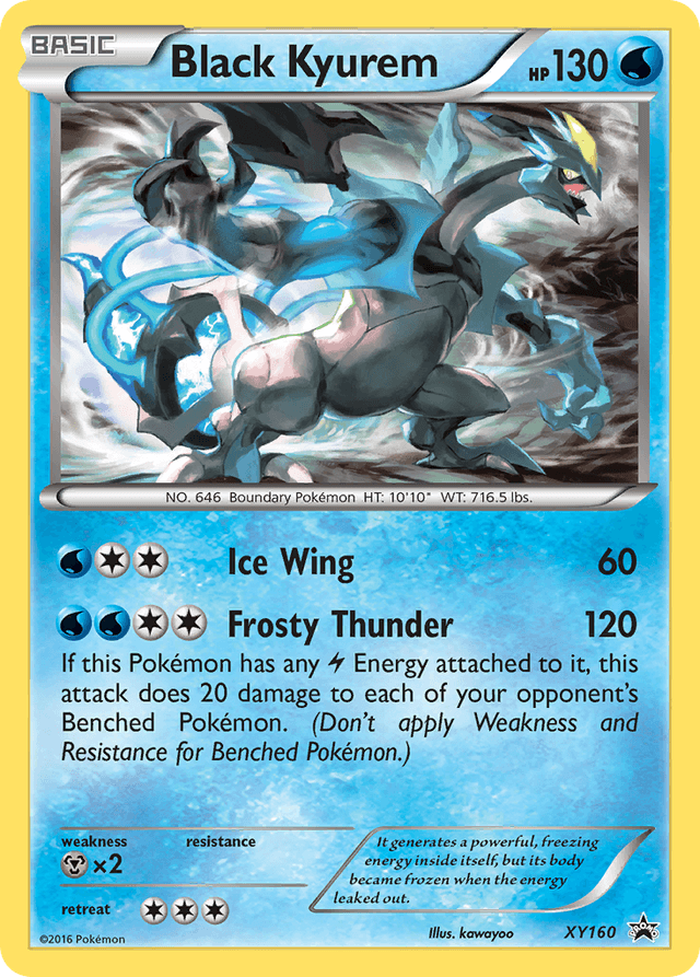 Carta Black Kyurem XY160/211 do set XY Black Star Promos — Pokémon TCG | Bynx