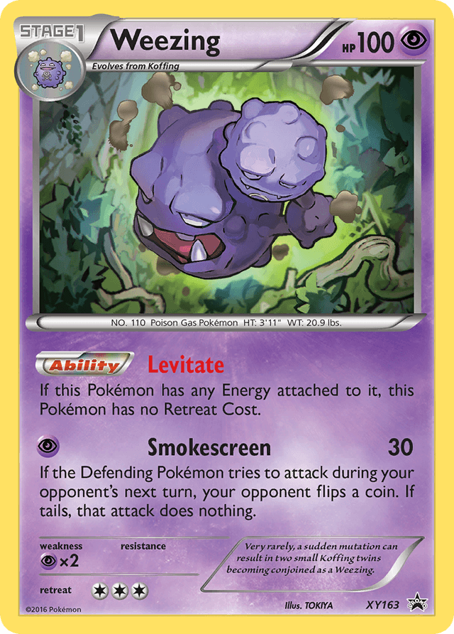 Carta Weezing XY163/211 do set XY Black Star Promos — Pokémon TCG | Bynx