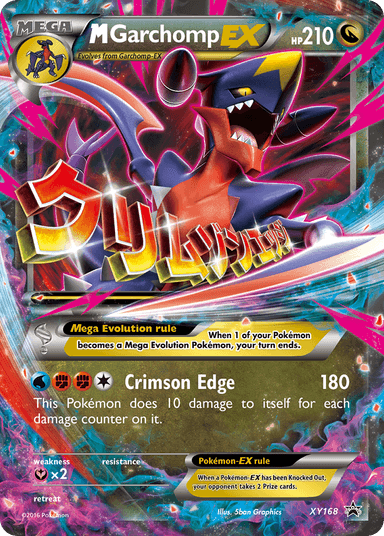 Carta M Garchomp-EX XY168/211 do set XY Black Star Promos — Pokémon TCG | Bynx