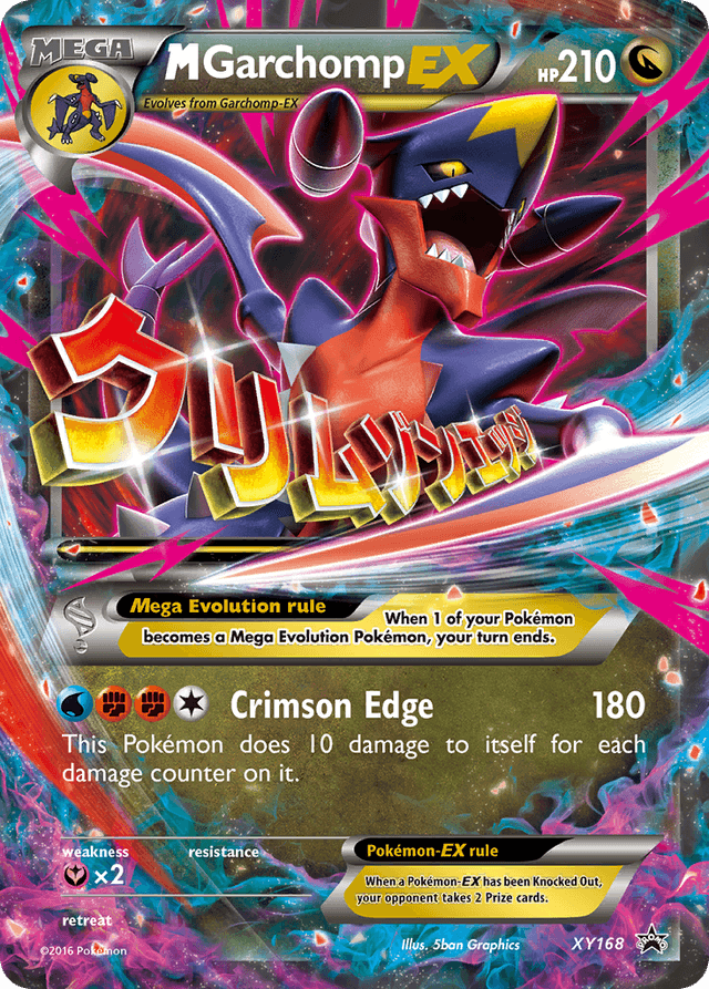 Carta M Garchomp-EX XY168/211 do set XY Black Star Promos — Pokémon TCG | Bynx