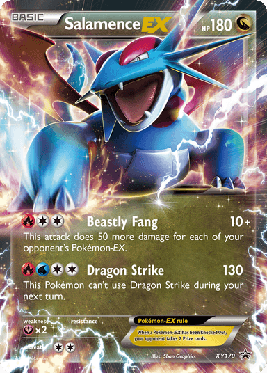 Carta Salamence-EX XY170/211 do set XY Black Star Promos — Pokémon TCG | Bynx
