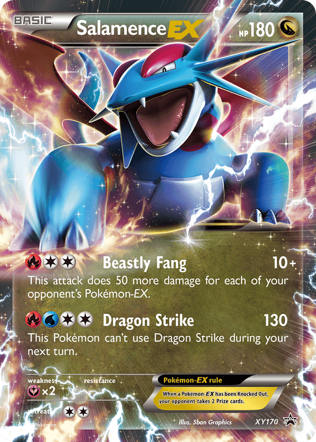 Carta Salamence-EX XY170/211 do set XY Black Star Promos — Pokémon TCG | Bynx