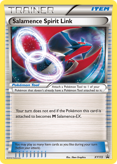 Carta Salamence Spirit Link XY172/211 do set XY Black Star Promos — Pokémon TCG | Bynx