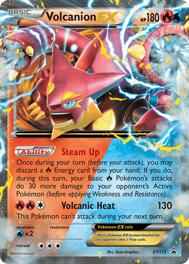 Carta Volcanion-EX XY173/211 do set XY Black Star Promos — Pokémon TCG | Bynx