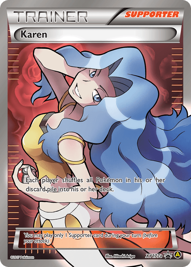 Carta Karen XY177a/211 do set XY Black Star Promos — Pokémon TCG | Bynx