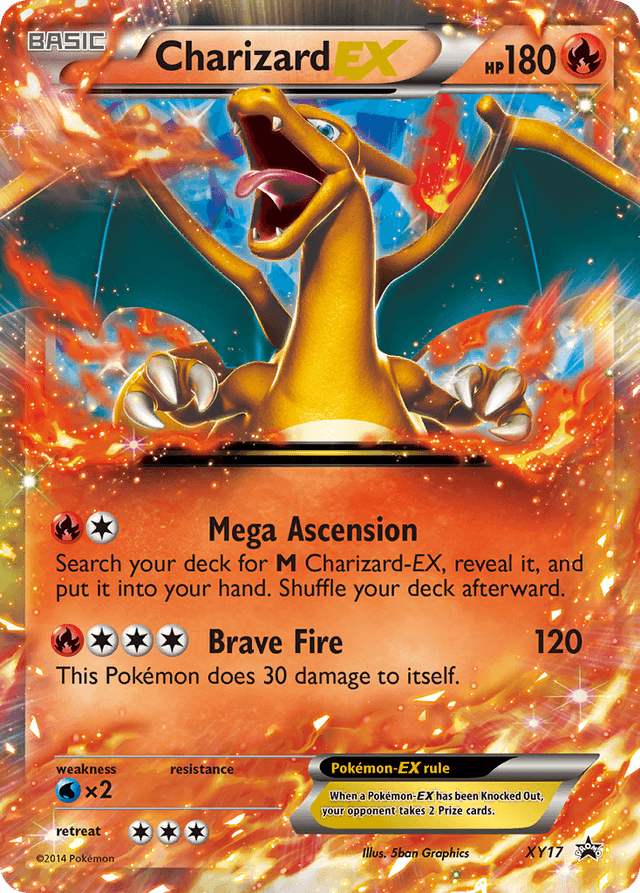 Carta Charizard-EX XY17/211 do set XY Black Star Promos — Pokémon TCG | Bynx