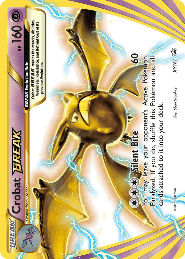 Carta Crobat BREAK XY181/211 do set XY Black Star Promos — Pokémon TCG | Bynx