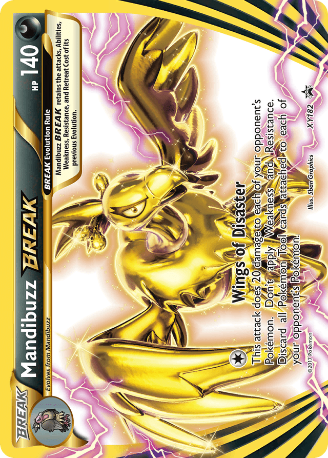 Carta Mandibuzz BREAK XY182/211 do set XY Black Star Promos — Pokémon TCG | Bynx
