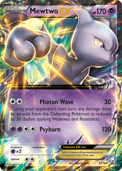 Mewtwo-EX XY183 — XY Black Star Promos