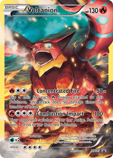 Carta Volcanion XY185/211 do set XY Black Star Promos — Pokémon TCG | Bynx