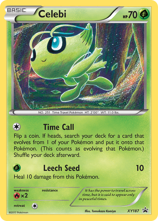 Carta Celebi XY187/211 do set XY Black Star Promos — Pokémon TCG | Bynx