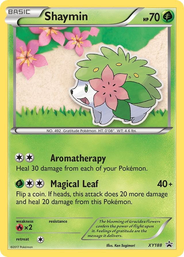 Carta Shaymin XY188/211 do set XY Black Star Promos — Pokémon TCG | Bynx