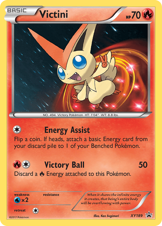 Carta Victini XY189/211 do set XY Black Star Promos — Pokémon TCG | Bynx