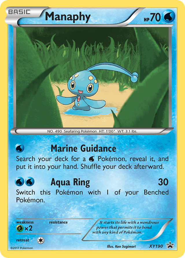 Carta Manaphy XY190/211 do set XY Black Star Promos — Pokémon TCG | Bynx