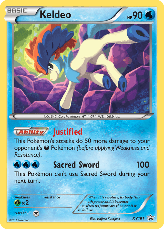 Carta Keldeo XY191/211 do set XY Black Star Promos — Pokémon TCG | Bynx