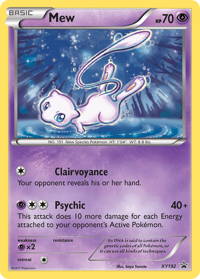 Carta Mew XY192/211 do set XY Black Star Promos — Pokémon TCG | Bynx