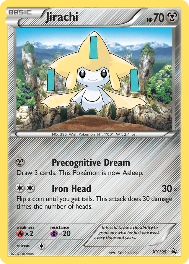 Carta Jirachi XY195/211 do set XY Black Star Promos — Pokémon TCG | Bynx