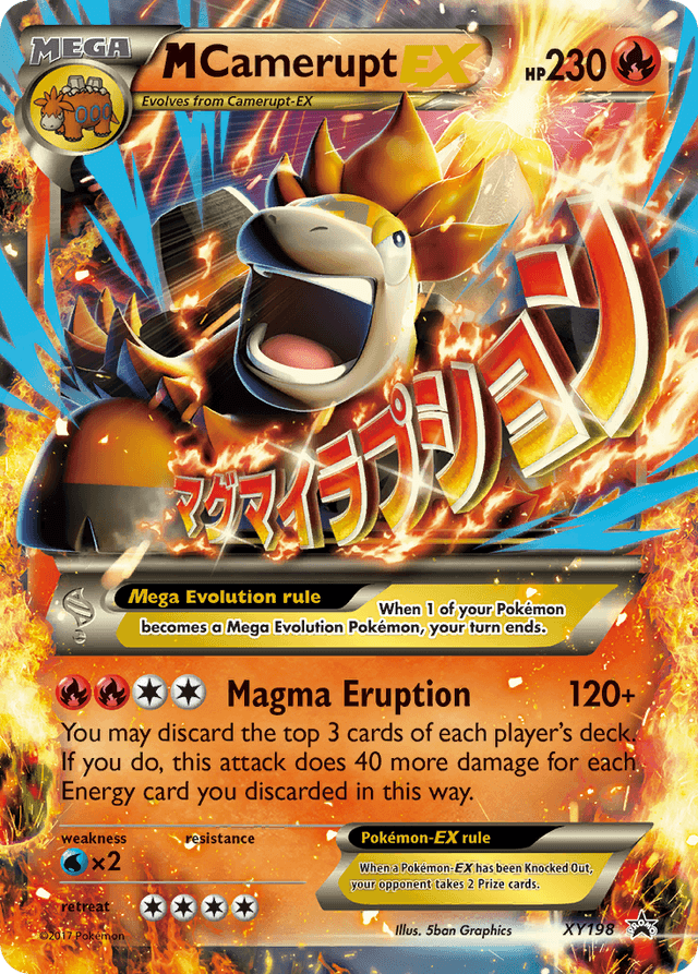 Carta M Camerupt-EX XY198/211 do set XY Black Star Promos — Pokémon TCG | Bynx