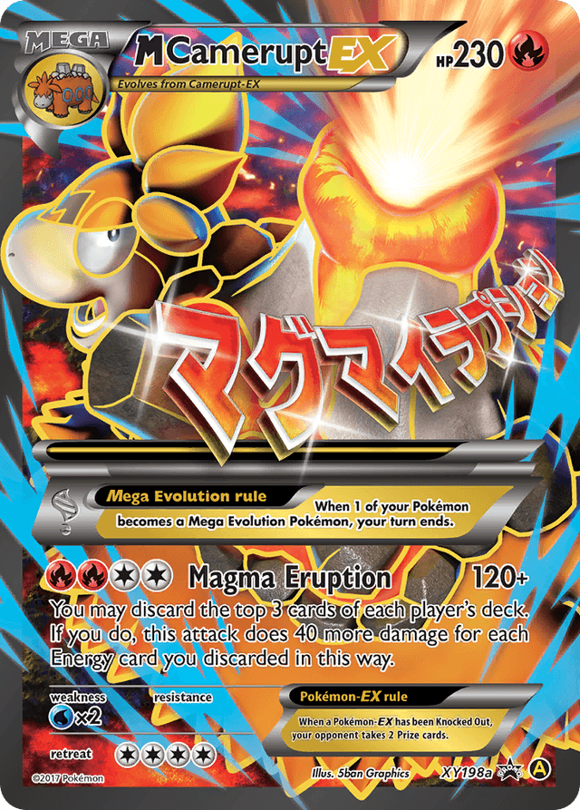 Carta M Camerupt-EX XY198a/211 do set XY Black Star Promos — Pokémon TCG | Bynx