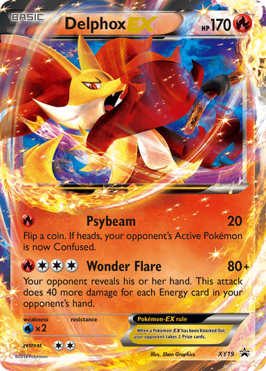 Carta Delphox-EX XY19/211 do set XY Black Star Promos — Pokémon TCG | Bynx