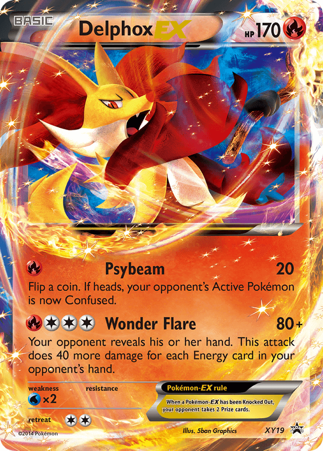 Carta Delphox-EX XY19/211 do set XY Black Star Promos — Pokémon TCG | Bynx