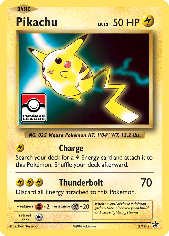 Carta Pikachu XY202/211 do set XY Black Star Promos — Pokémon TCG | Bynx