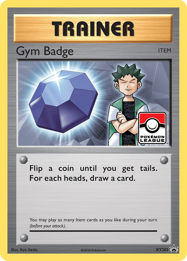 Carta Gym Badge XY203/211 do set XY Black Star Promos — Pokémon TCG | Bynx