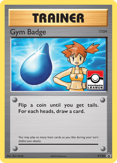 Carta Gym Badge XY204/211 do set XY Black Star Promos — Pokémon TCG | Bynx