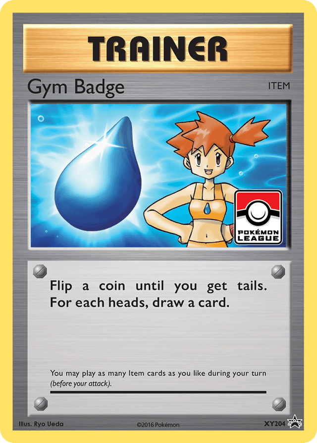 Carta Gym Badge XY204/211 do set XY Black Star Promos — Pokémon TCG | Bynx