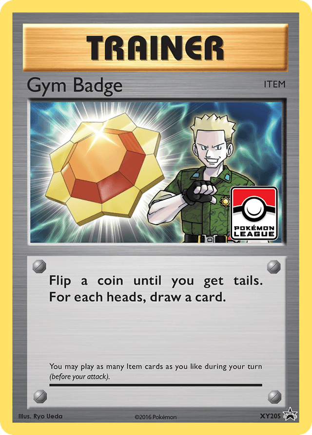 Carta Gym Badge XY205/211 do set XY Black Star Promos — Pokémon TCG | Bynx