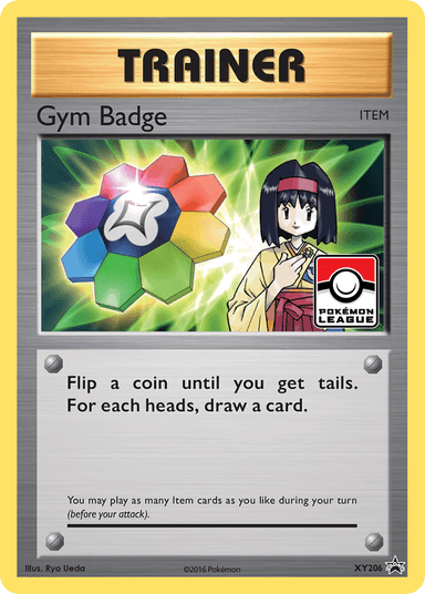 Carta Gym Badge XY206/211 do set XY Black Star Promos — Pokémon TCG | Bynx