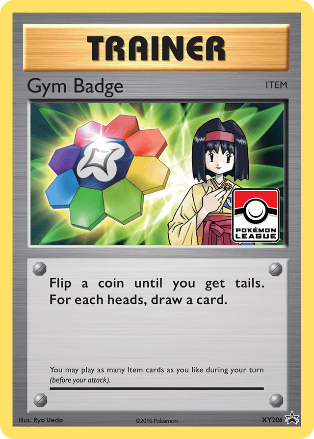Carta Gym Badge XY206/211 do set XY Black Star Promos — Pokémon TCG | Bynx